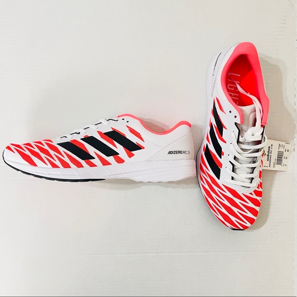 Adidas Adizero RC 3 Tokyo running shoes solar red white FY4084 NWOB Size 12 Men - Picture 3 of 9